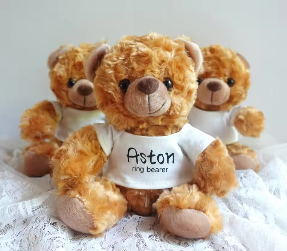 Personalised Flower Girl & Page Boy Proposal Gift Bears