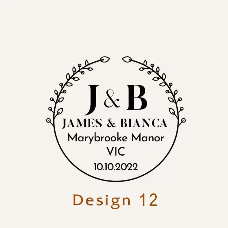 Personalised Wedding Ink Stamp
