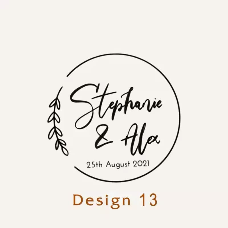 Personalised Wedding Ink Stamp