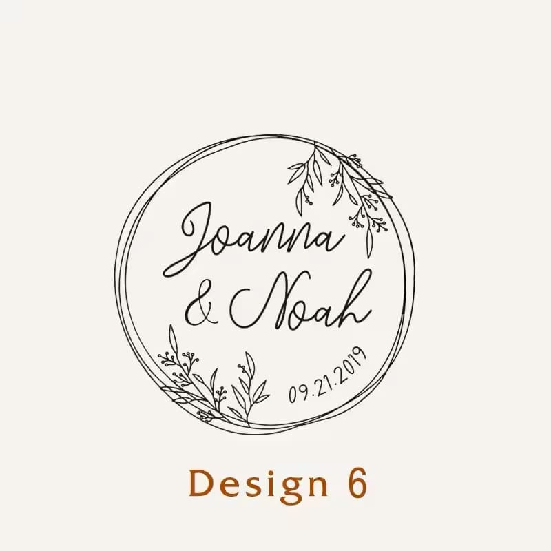 Personalised Wedding Ink Stamp