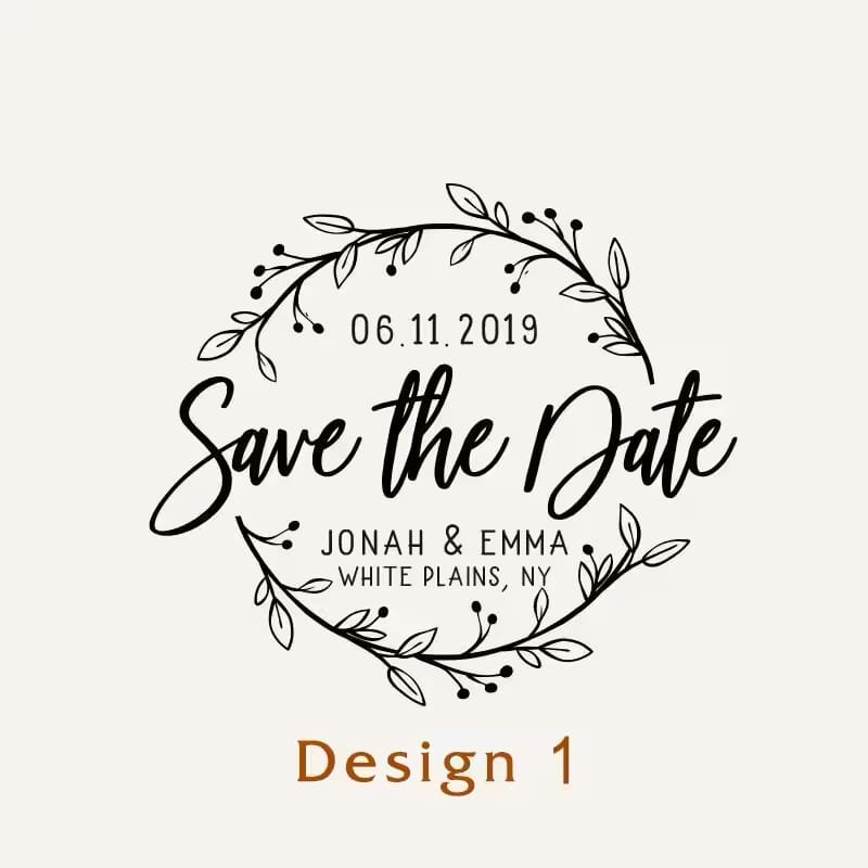 Personalised Wedding Ink Stamp