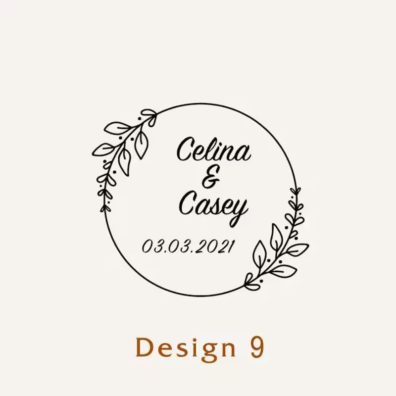 Personalised Wedding Ink Stamp