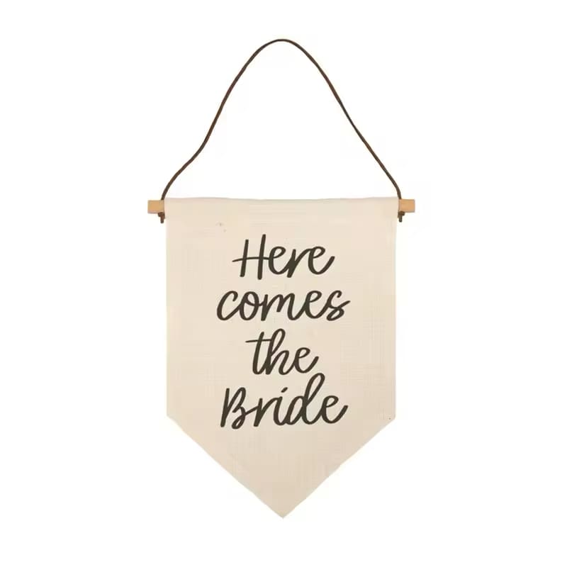 'Here Comes The Bride' Banner