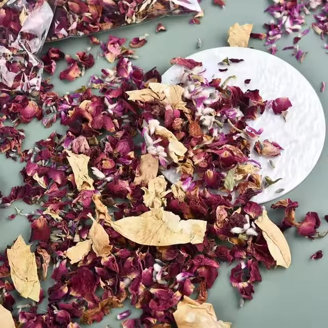 10 Packets Natural Dried Flower Confetti