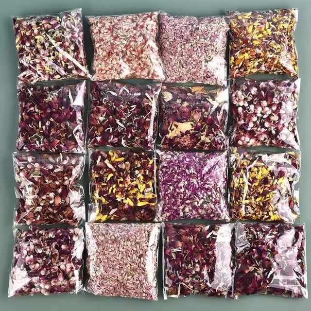 10 Packets Natural Dried Flower Confetti