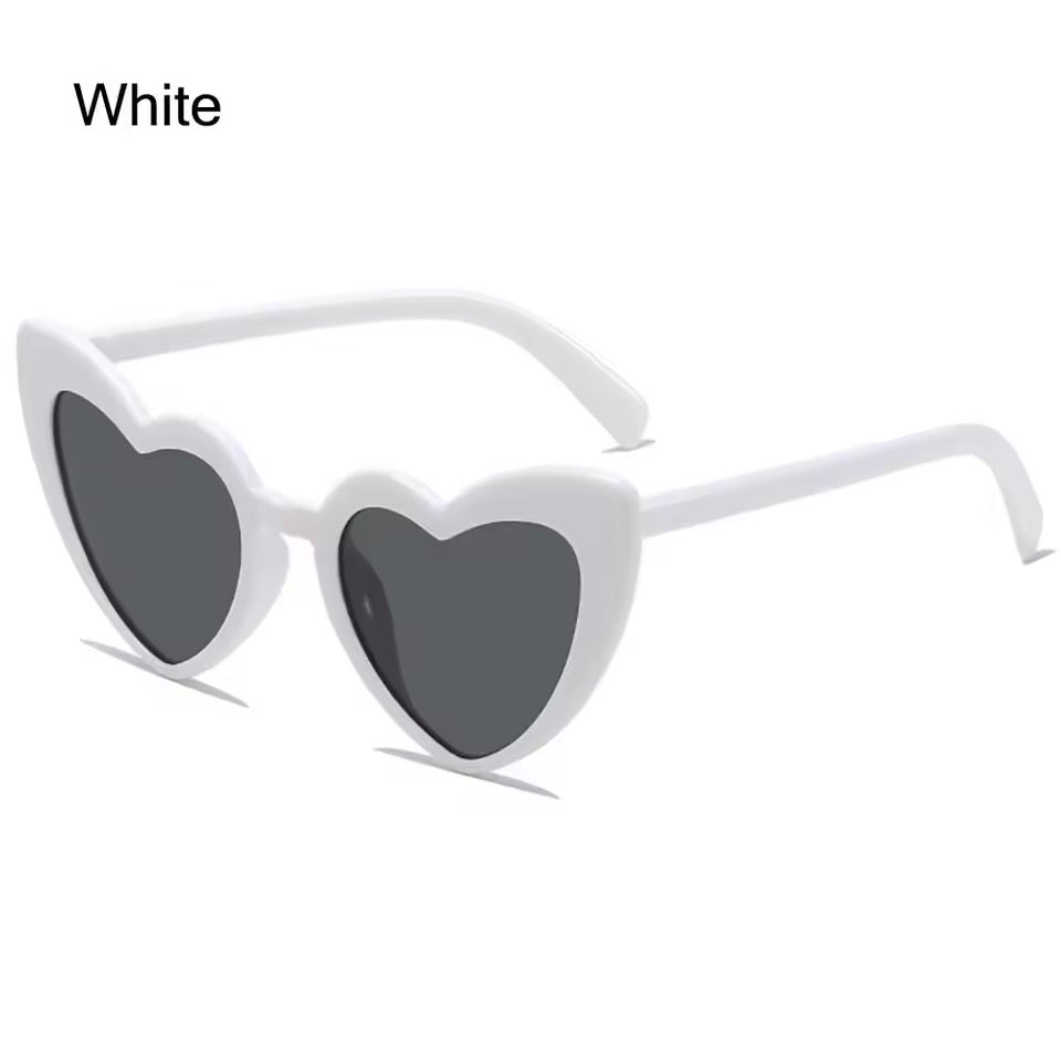 Coloured Heart-Shaped Sunglasses