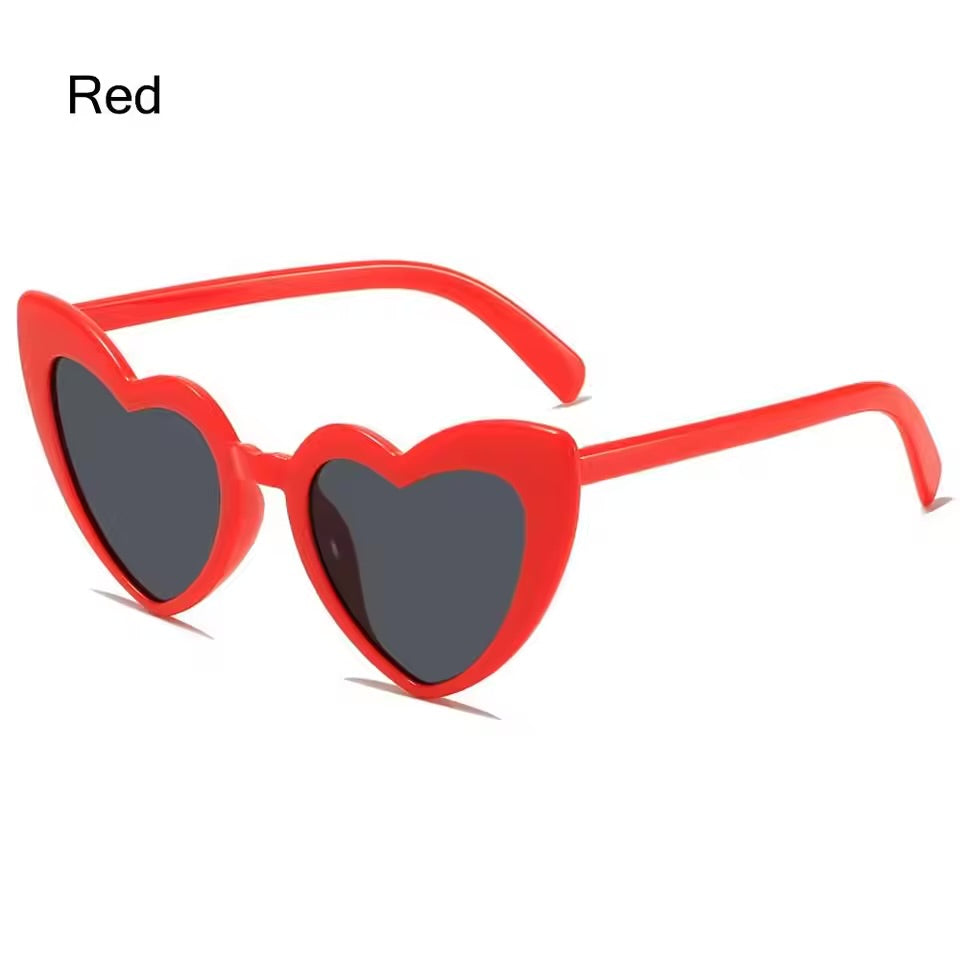 Coloured Heart-Shaped Sunglasses