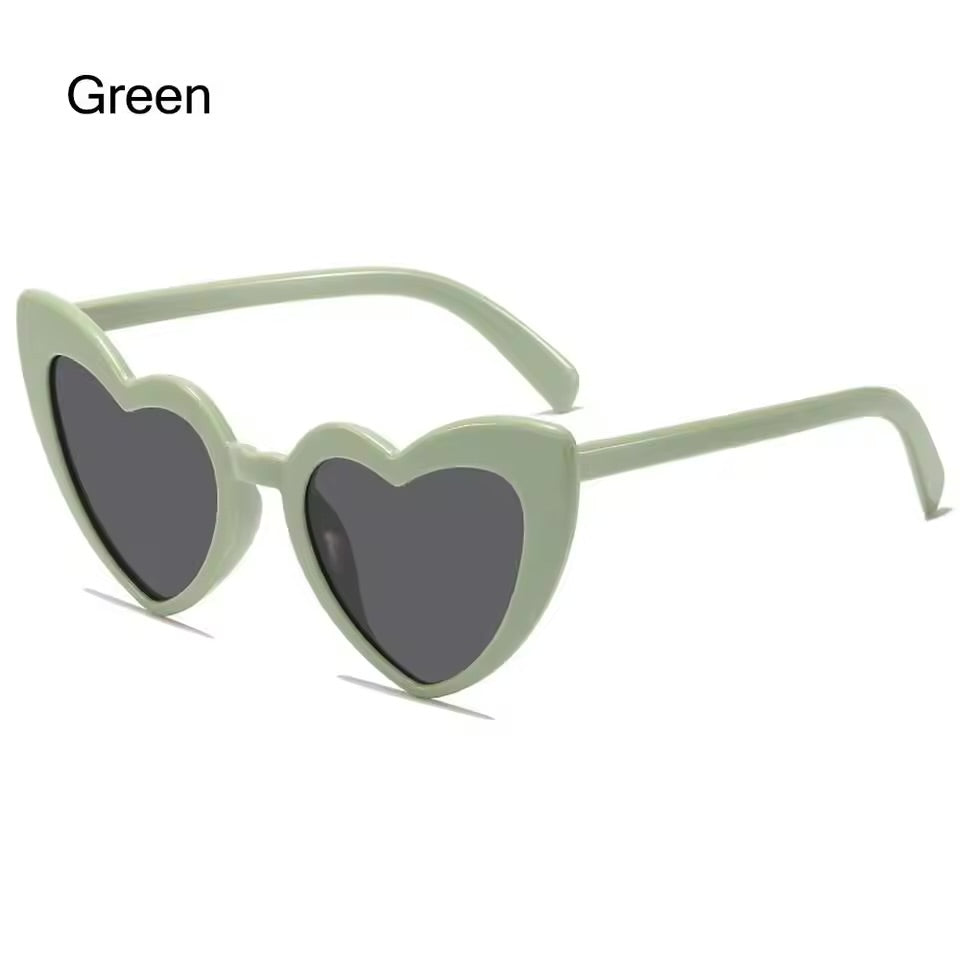 Coloured Heart-Shaped Sunglasses