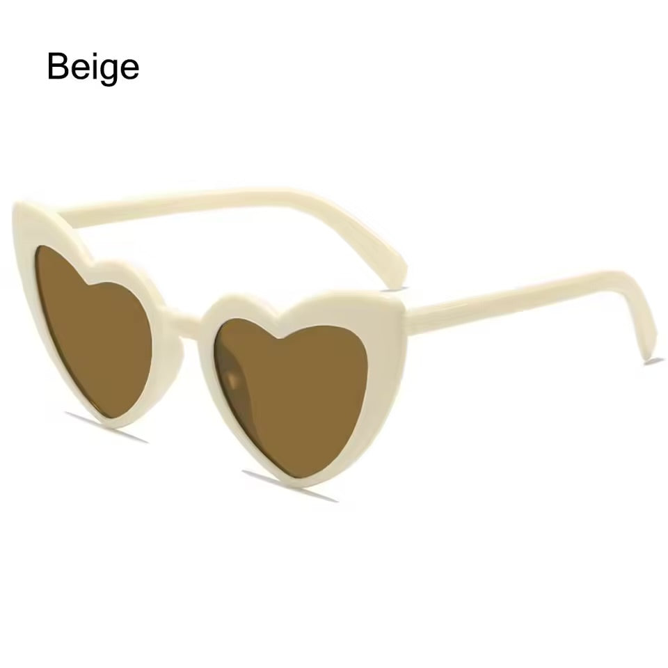 Coloured Heart-Shaped Sunglasses