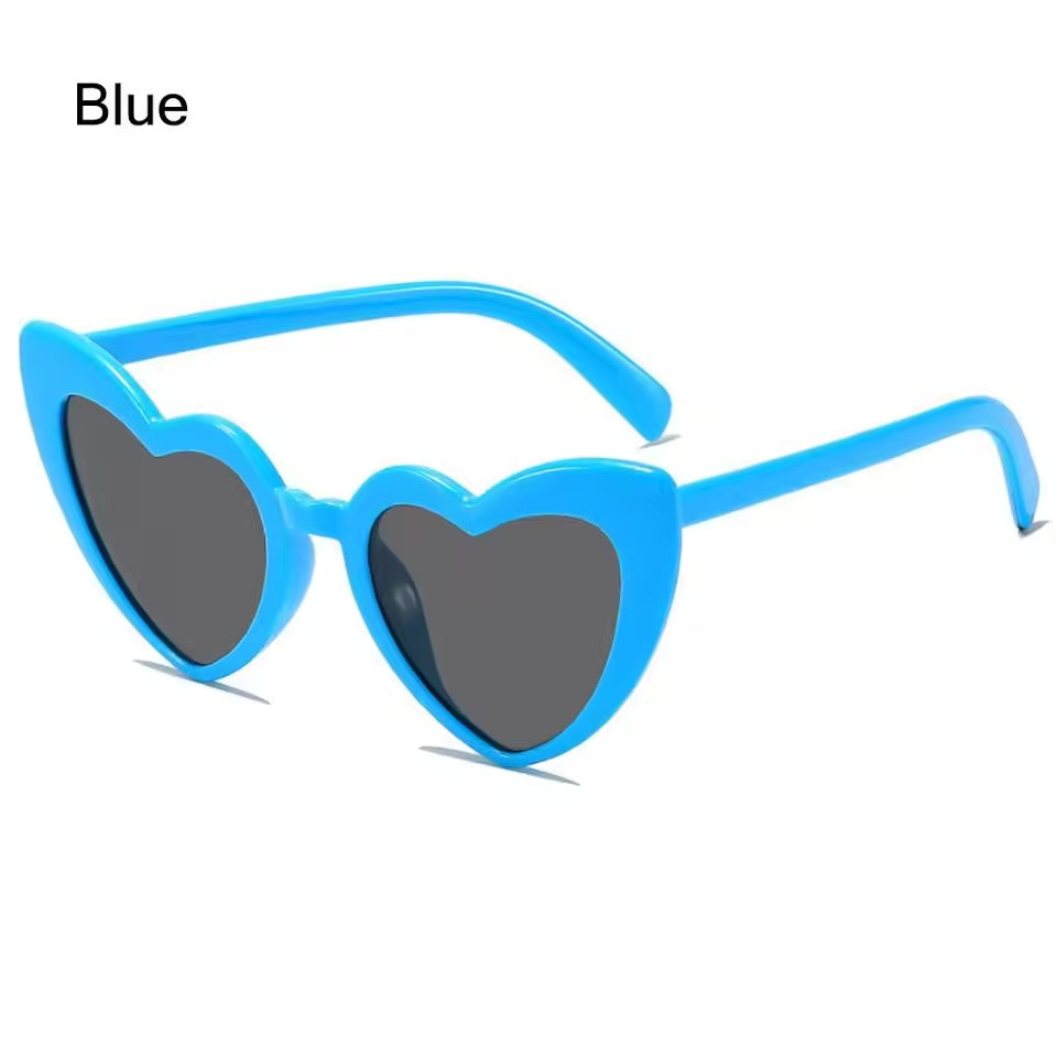 Coloured Heart-Shaped Sunglasses