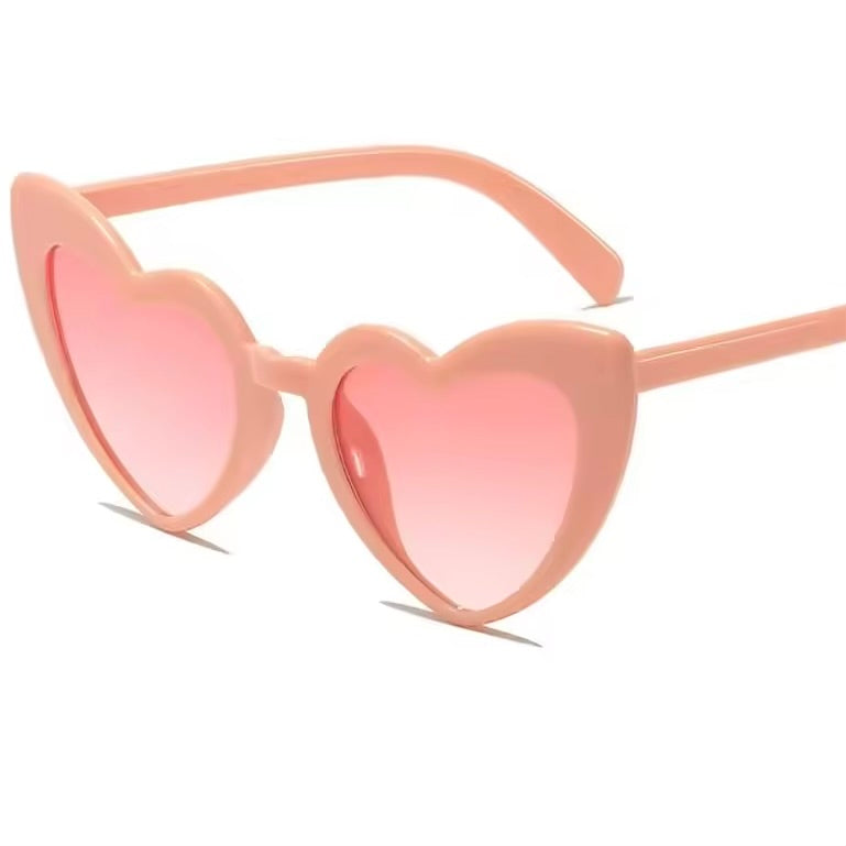 Coloured Heart-Shaped Sunglasses