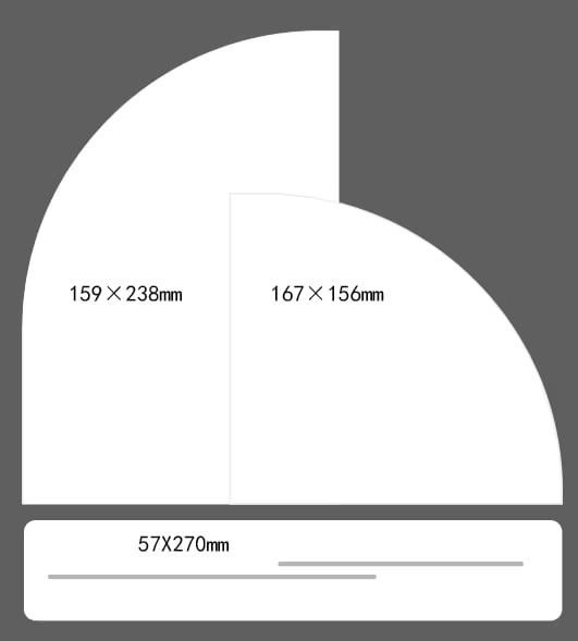 Black Clear Frosted Acrylic Arch Bar Menu Sign