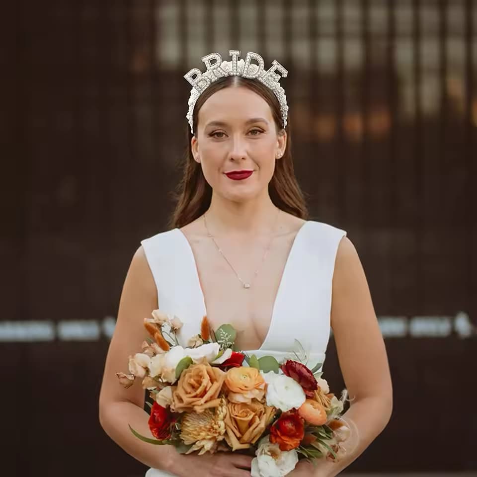 Bride To Be Pearl Crown Headband