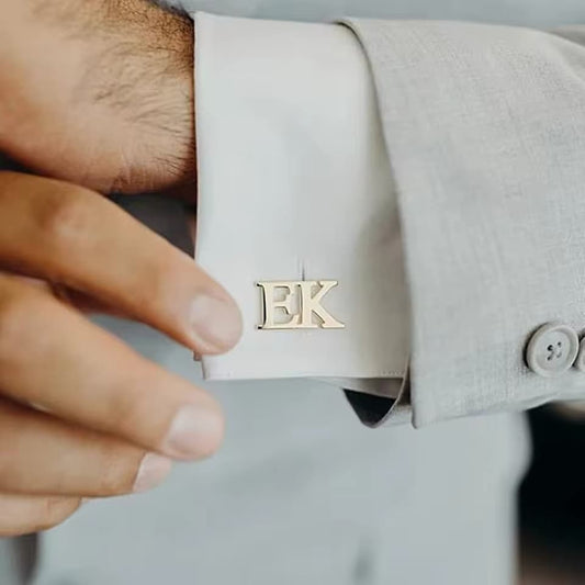 Personalised Initials Groomsman Cuff Link