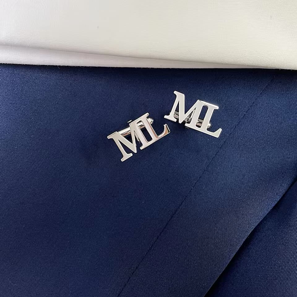 Personalised Initials Groomsman Cuff Link