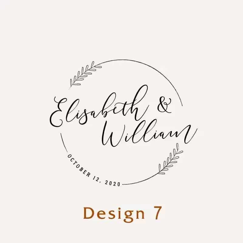 Personalised Wedding Ink Stamp