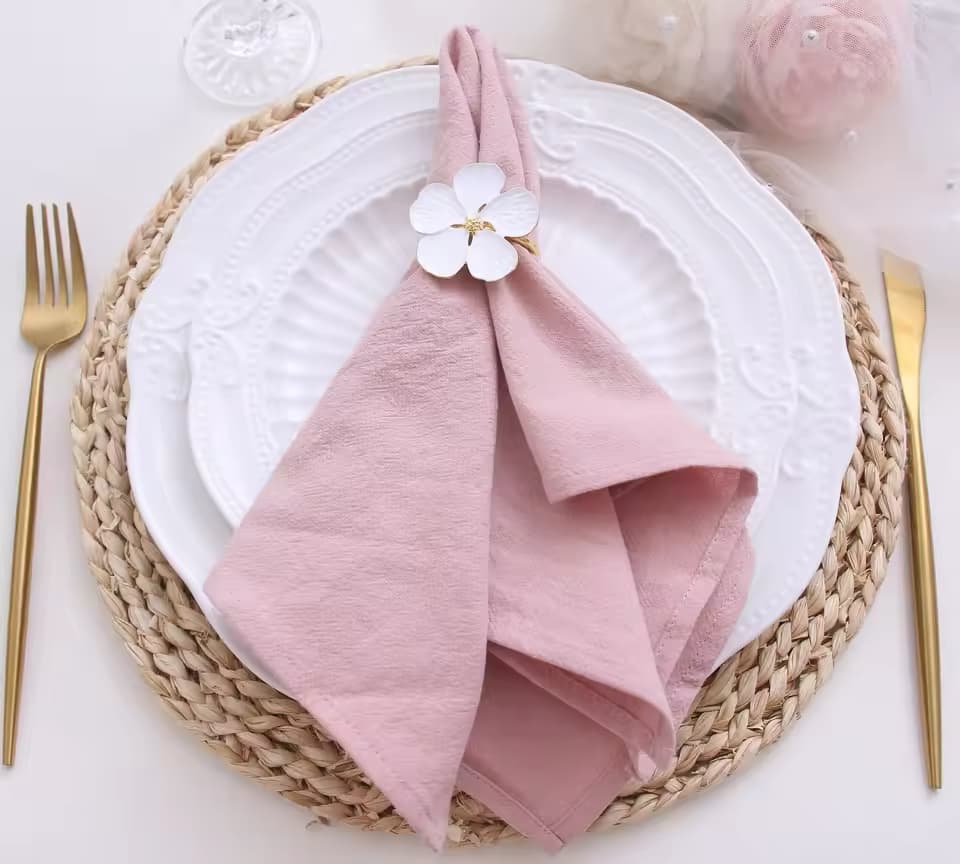 10 Pack Cotton LINEN Table Cloth Wedding Napkins