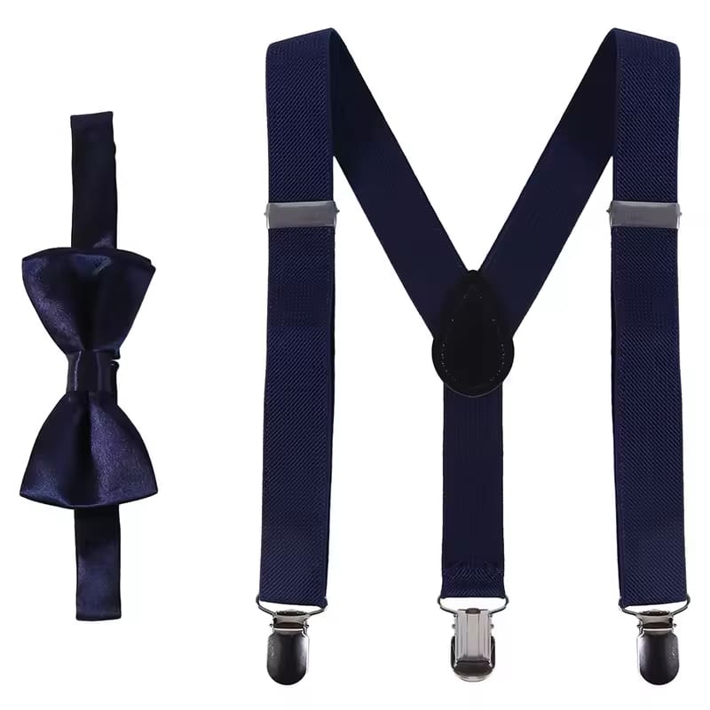 Boys Suspenders Bow Tie Set